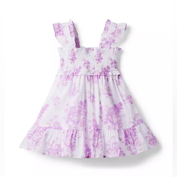 Janie and Jack The Emily Floral Smocked Sundress - Picture 2 of 12